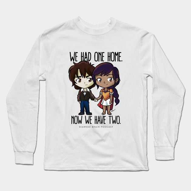 Nico and Reyna Besties Long Sleeve T-Shirt by Seaweed Brain Podcast